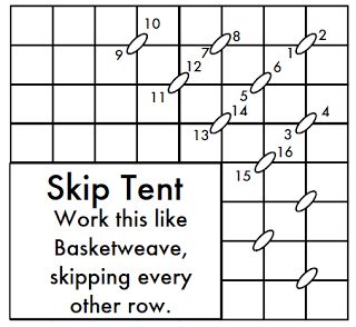 http://needlepointstudyhall.blogspot.com/2011/10/skip-tent-stitch-is-awesome-stitch.html Needlework Stitches, Study Hall, True Confessions, Tent Stitch, Basketweave Stitch, Bead Tips, Needlepoint Stitch, Needlepoint Stitches, Needlepoint Patterns