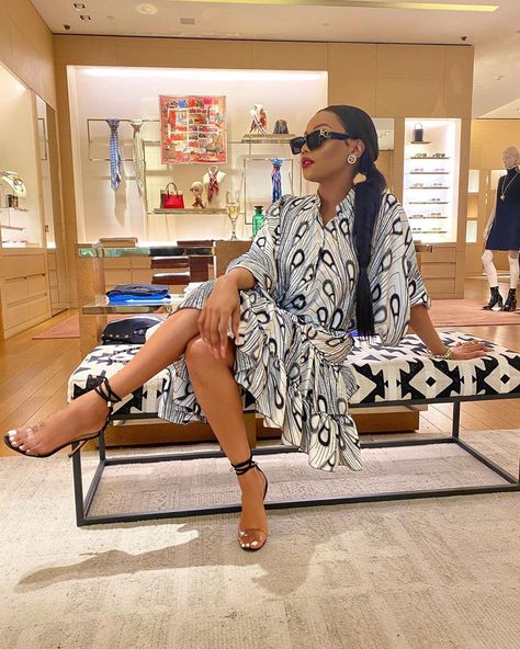 Bonang Matheba Style Outfit, Bonang Matheba Style, Bonang Matheba, Style Collab, Short Ankara Dresses, Different Point Of View, Notice Me, Revolving Door, Luxury Lifestyle Fashion