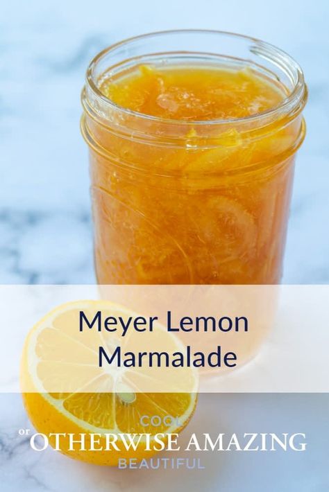 Marmelade Recipe, Lemon Marmalade Recipe, Homemade Sandwiches, Fruit Sandwiches, Meyer Lemon Recipes, Lemon Jam, Marmalade Jam, Lemon Marmalade, Fruit Sandwich