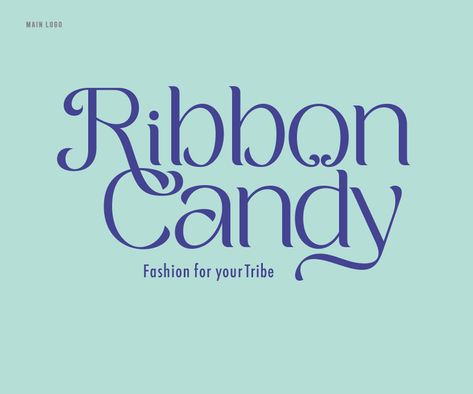 Ribbon Branding Design, Ribbon Logo Design, Ribbon Typography, Ribbon Font, Ribbon Graphic, Ribbon Logo, Ribbon Candy, Typo Logo, Dance School