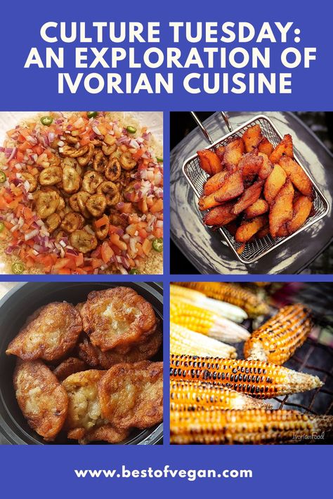 Learn the history of Ivorian cuisine and its signature dishes with this week's Culture Tuesday! Read the full article and get vegan Ivorian recipes here. #bestofvegan#culturetuesday#veganivoriancuisine#ivoriancuisine#africancuisine#veganafrican Egyptian Food, Culture Day, Vegan Foodie, Sauteed Vegetables, Signature Dishes, Spicy Sauce, Food Staples, African Food, Vegan Foods