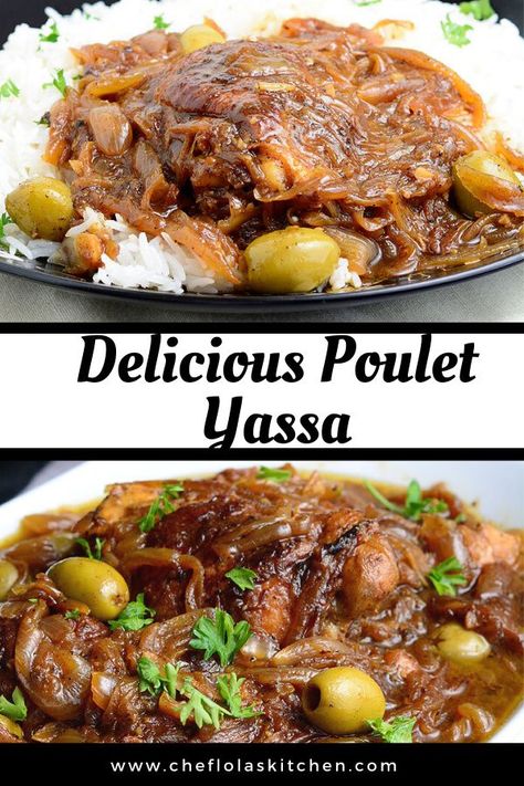 Senegalese Chicken Yassa, Yassa Chicken Recipe, Chicken Yasa, Senegalese Recipes, Senegalese Food, Chicken Yassa, Gambian Food, African Dinner, African Table