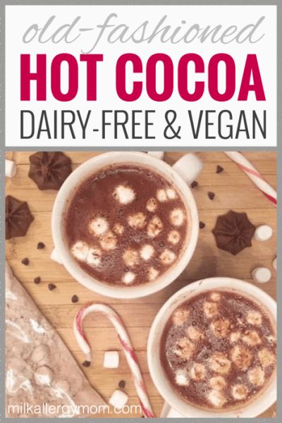 Hot Chocolate Without Milk, Stove Top Hot Chocolate, Simple Hot Chocolate Recipe, Hot Chocolate With Cocoa Powder, Instant Hot Chocolate, Milk Allergy Mom, Dairy Free Hot Chocolate, Hot Cocoa Mix Recipe, Cocoa Powder Recipes