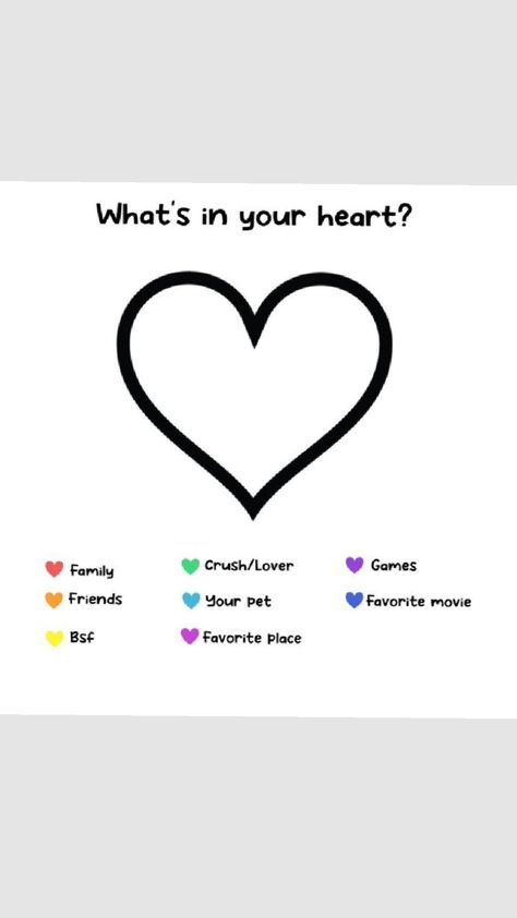 Repost and put what's on your heart ❤️ ❤️ also tag me follow like and comment what's In your heart ❤️ Like And Comment, Fill Your Heart With Love, Game Lovers, Finish The Heart, Family Games, How I Feel, Character Drawing, My Heart, Feelings