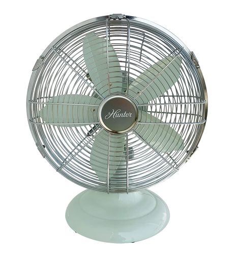 PRICES MAY VARY. All-metal construction with 3-speed settings and oscillation 70 Degree oscillation and adjustable tilt. Cord length: 72 Inch. Voltage: 120V Vintage-style speed selector and oscillation switch 3-Speed Hunter motor and ETL Certification Great bedroom fan, living room fan, garage fan or portable table fan Limited edition exclusive Breezewave finish Retro Room Accessories, Juliets Room, Charlotte Apartment, Fan Living Room, Living Room Fan, Living Room Fans, Garage Fan, Aesthetic Fan, Bedroom Fan