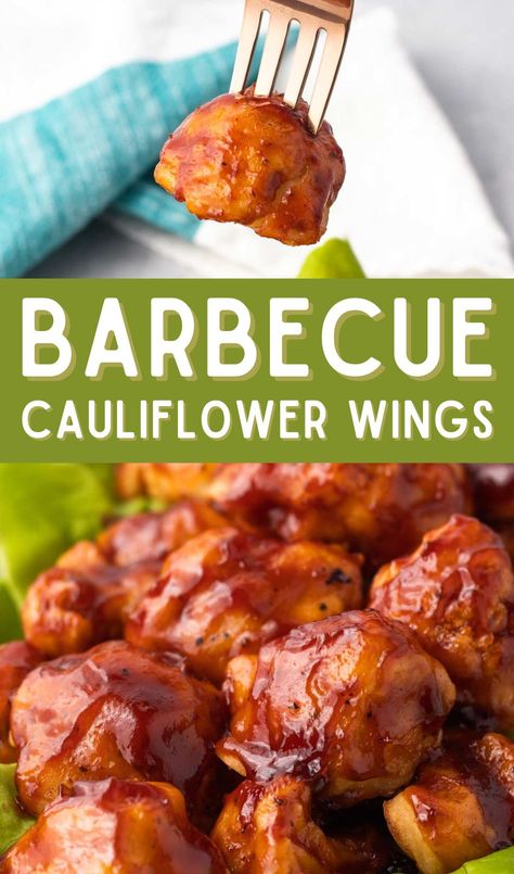 Vegan Barbecue Cauliflower Wings are delicious and easy to make. Great as a snack, appetizer, or even a light meal served with a salad. Vegan BBQ Bites perfect for any occasion. Barbecue Cauliflower, Bbq Bites, Vegan Barbeque, Teriyaki Cauliflower, Bbq Cauliflower Wings, Vegan Cauliflower Wings, Bbq Snacks, Bbq Cauliflower, Barbecue Chicken Wings