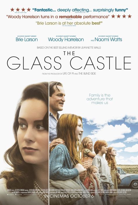 The Glass Castle (2017) The Glass Castle Movie, Glass Castle Movie, The Glass Castle Book, The Glass Castle, Castle Movie, Jeannette Walls, Autobiography Books, Glass Castle, The Blind Side