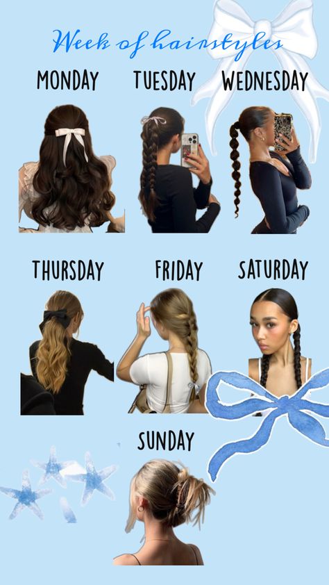 #hair #hairstyles Week Of Hairstyles, Hair Hairstyles, Not Mine, Hair Inspo, Braids, Hairstyles, Hair, Plaits