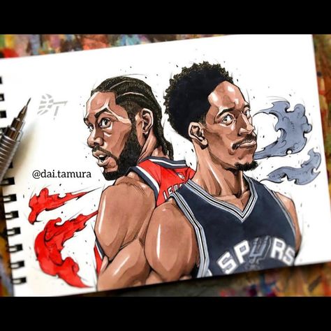 Nba Artwork, Jordan Woods, Danny Green, King Lebron James, Demar Derozan, King Lebron, Arte Peculiar, Hoop Dreams, Charcoal Portraits