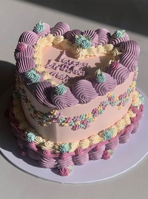 Cake Ideas For 12 Year Girl, Cake For 10 Year Girl, Birthday Cake For 11yrs Old Girl, Cakes For 11th Birthday Girl, Yellow Heart Cake, 70 Cake, Sofia Birthday Cake, Cake Ideas For Birthday, Minimalist Cakes