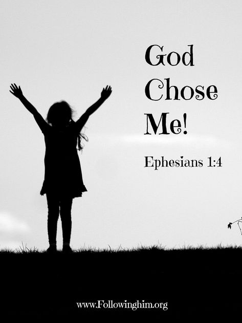 God chose me! Im blesses he chose me! He chose me to be his child, a wife, and a mother God Chose Me Quotes, God Chose Me, Choose Me Quotes, Ephesians 1 4, He Chose Me, Prayers Of Encouragement, Encouraging Thoughts, Personal Bible Study, The Great I Am