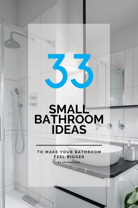 Here are 33 small bathroom ideas to make your bathroom feel bigger in an inexpensive and aesthetically pleasing way.🥰️ Making your bathroom feel bigger doesn't have to be hard or expensive. Check out these small bathroom ideas and tips to make your space feel larger right away. 🙌 Make your bathroom feel bigger.⬇️ #smallbathroomideas #smallbathroom #bathroom #bathrooms #tinybathroom #smallbathrooms #designideas #bathroomideas #bathroomideas #smallbathroomideas #bathroomdecor Small Bathroom Design With Window, Small Light Bathroom Ideas, 7 X 7 Bathroom Layout, Small Bathroom Ideas Without Toilet, Small Bathroom Ideas 2023, Very Small Bathroom Ideas With Shower Minimalist, Make Small Bathroom Feel Bigger, Simple Small Bathroom Ideas Remodel, Making A Small Bathroom Look Larger