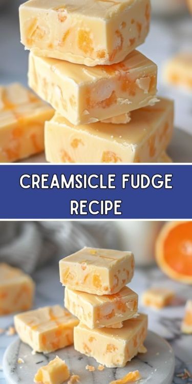 Creamsicle Fudge Recipe - Easy & Dreamy Treat! Flavoured Fudge Recipe, Dream Cycle Fudge, Two Ingredients Fudge, Orange Fudge Easy, Fireball Fudge Easy, Double Decker Fudge, Pineapple Fudge Recipe, Easy Fall Candy Recipes, Jetpuffedmarshmallowsfudge Fantasy Fudge