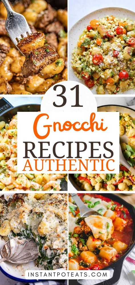 Indulge in cozy, comforting meals with these 31 Easy Gnocchi Recipes! From classic Italian flavors to unique twists, you’ll find everything you need to create hearty dishes that everyone will love. Perfect for fall dinners! Packaged Gnocchi Recipes, Gnocchi Meals Dinners, Gnocchi Hamburger Recipes, Fall Gnocchi Recipes, Easy Cozy Dinner Recipes, Ground Beef And Gnocchi Recipes, Gnocchi Dinner Recipes, Gnocchi Dinners, Recipes With Gnocchi