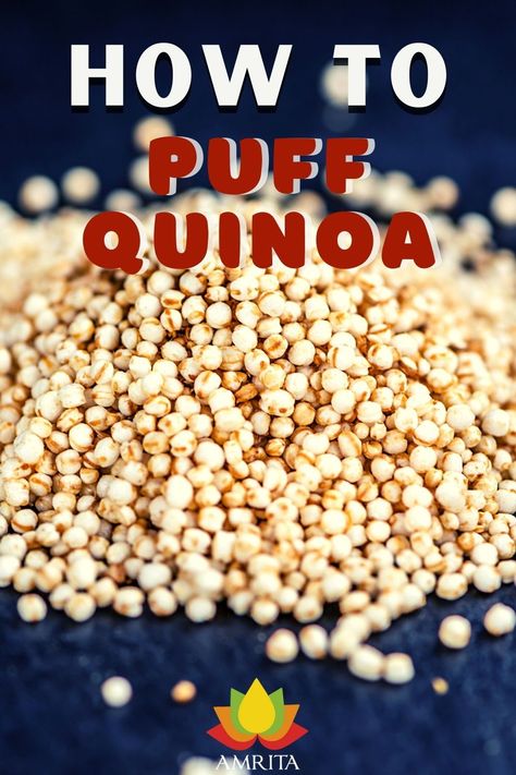 How To Make Quinoa Puffs, Ways To Use Quinoa, Recipes Using Puffed Quinoa, Quinoa Bars Recipes, How To Make Crunchy Quinoa, Baking With Quinoa, Quinoa Puffs Recipes Healthy, Quinoa Crisps Recipe, Quinoa Crispy Treats