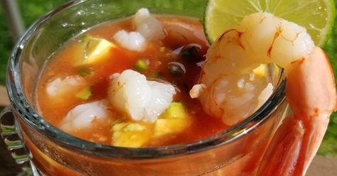 Authentic Mexican Shrimp Cocktail (Coctel de Camarones estilo Mexicano) Mexican Shrimp Cocktail Recipe, Shrimp Cocktail Recipe, Shrimp Dinners, Cocktail Shrimp, Mexican Shrimp Recipes, Mexican Shrimp Cocktail, Cocktail Shrimp Recipes, Mexican Shrimp, Kitten Party