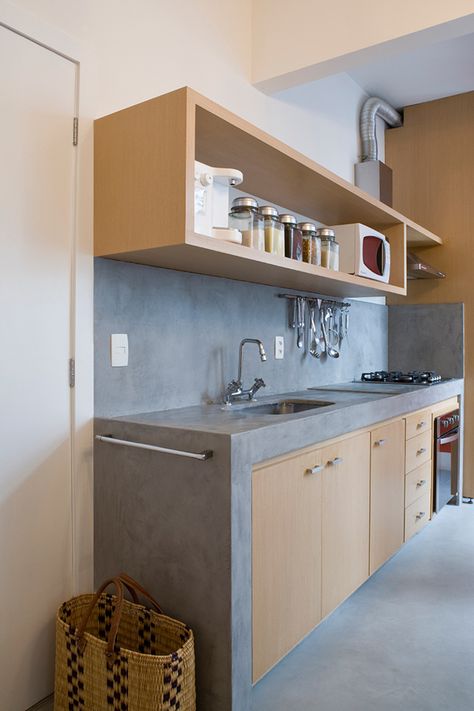 Nice! Dirty Kitchen Design, Model Dapur, Desain Pantry, Industrial Kitchen Design, Loft Kitchen, Kabinet Dapur, Concrete Kitchen, 아파트 인테리어, Kitchen Room Design