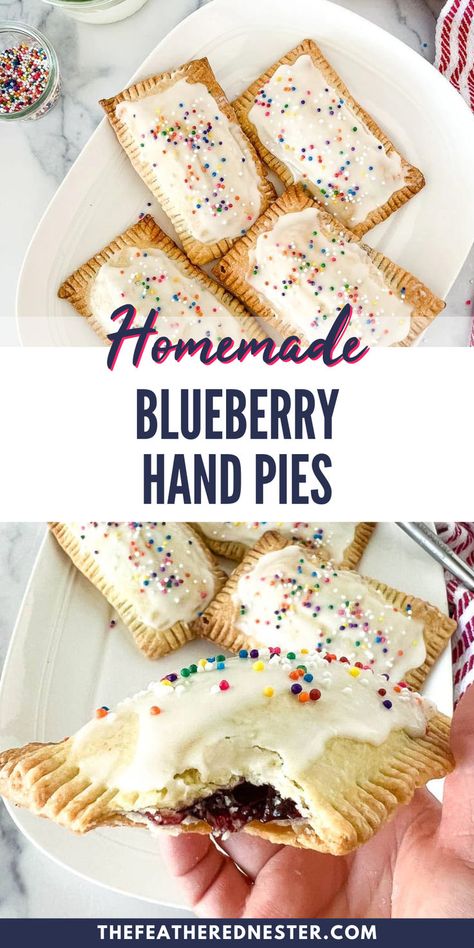 This easy Homemade Blueberry Hand Pies recipe creates delicious Blueberry Pop Tarts using refrigerated pie dough. They're easy to make! Blueberry Poptart, Blueberry Pop Tarts, Blueberry Hand Pies, Dessert Person, Poptart Recipe, Easy Jam, Human Energy, Tart Dough, Hand Pie Recipes