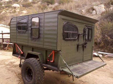 Camping Trailer Ideas, Offroad Trailer, Minivan Camper, Compact Camping, Homemade Camper, Jeep Trailer, Diy Camper Trailer, Cargo Trailer Camper, Expedition Trailer