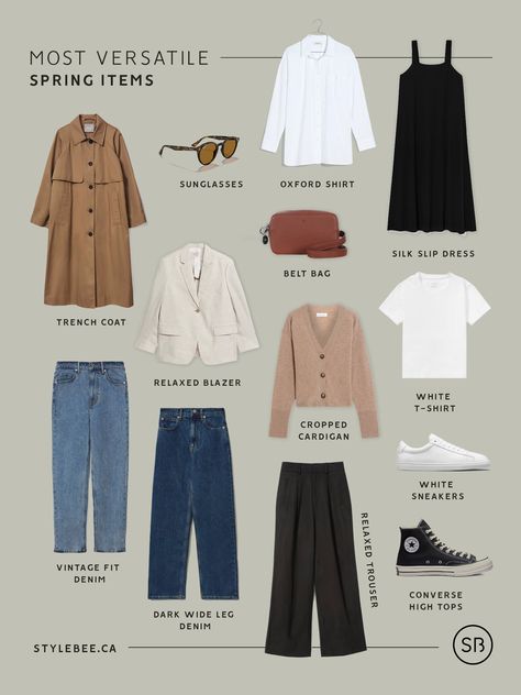 THE MOST VERSATILE ITEMS IN MY SPRING CLOSET London Outfits Spring, Sf Aesthetic, Spring Europe, Elven Style, Ultimate Capsule Wardrobe, Spring Closet, London Outfit, Winter Capsule Wardrobe, Elevated Style