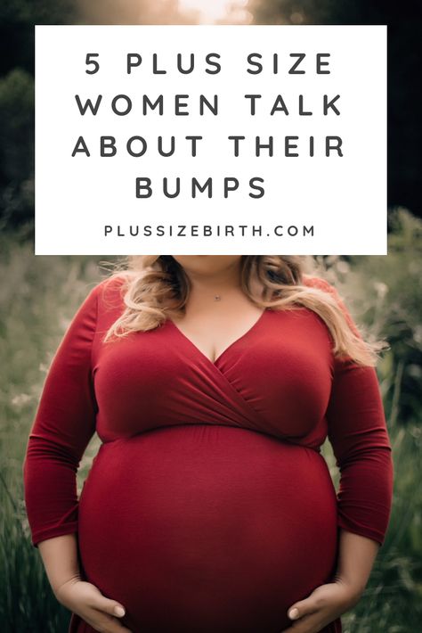 Plus size pregnancy bellies come in all shapes, sizes, and colors. Five plus size moms share their stories, plus size maternity images, and talk about plus size pregnancy bellies. #pregnancy #plussizepregnancy Maternity Outfit Plus Size, Curvy Maternity, Pregnancy Plus Size, Plus Size Bump Progression, Plus Size Baby Bump, Chubby Pregnant Women, Belly Only Pregnancy, Fat Pregnant Women, Plus Maternity Outfits