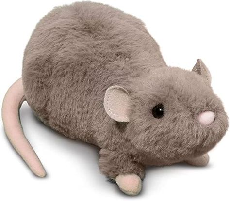 Ralph is a playful plush representation of a Rat. His design is crafted with resilient polyester fill and quality plush materials that will hold up to hours of playtime fun. Ralph features a soft, gray coat with shiny, dark eyes and pale, pink accents. His detailed, realistic appearance adds extra play value and makes him a  Designed in Keene, New Hampshire, U.S.A. by Douglas Cuddle Toys, makers of distinctive plush toys for over 60 years. Measures 9" (23 cm) long. Rat Plush, Gray Coat, A Rat, Animal Toys, Grey Coat, Dark Eyes, Pink Accents, Vintage Shop, New Hampshire