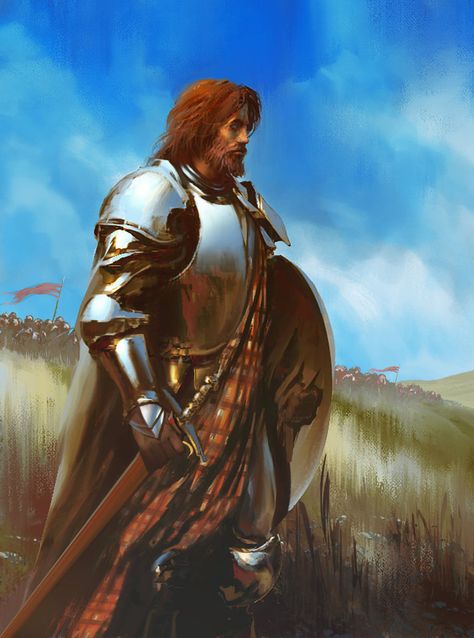 Scottish Knight by ortizfreelance Jon Connington, Scottish Knight, Lost Continent, Dragon Gate, Viking Character, Scottish Warrior, Asoiaf Art, Gra O Tron, Medieval Knight