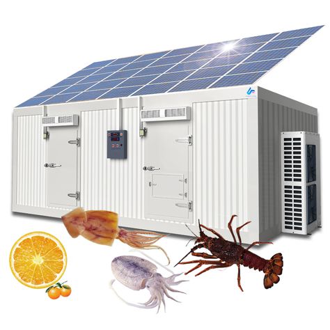 20ft Mobile Container Best Solar Power Cold Storage Room for Fish Meat Vegetable Ice Store https://m.alibaba.com/product/1600304268892/20ft-Mobile-Container-Best-Solar-Power.html?__sceneInfo={"cacheTime":"1800000","type":"appDetailShare"} Cold Storage Room, Freezer Room, Cold Room, Fish And Meat, Cold Storage, Storage Room, Solar Power, Refrigerator, Solar