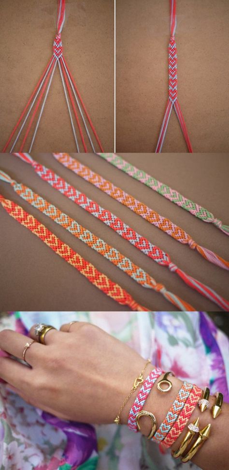 Diy Crafts For Teen Girls, Diy Crafts For Teens, Cute Friendship Bracelets, Diy Beaded Bracelets, Diy Bracelets Tutorials, Friendship Bracelets Tutorial, Diy Bracelets Easy, Friendship Bracelets Diy, Bracelet Diy