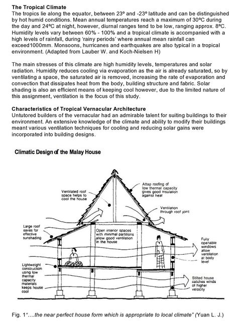 Vernacular Architecture in the Tropics | Tropical Architecture - Passive cooling Tropical House Design, Passive Cooling, Tropical Living, Passive Design, Tropical Architecture, Vernacular Architecture, Green Architecture, Passive House, Natural Building