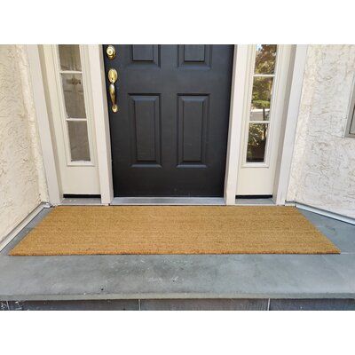 Minimal Door, Porch Fall Decorating Ideas, Outside Door Mats, Front Door Rugs, Orange Door, Outdoor Cleaning, Porch Rug, Fall Front Porch Decor, Outdoor Rugs Patio