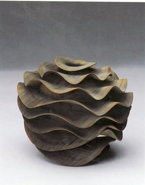 Melvyn Firmager, Seaflower #340 Natural Form Ceramics, Texture Vase Ceramic, Coil Pottery Sculptures & Statues, Subtractive Texture Ceramics, Hollow Natural Ceramic Forms, Carillons Diy, Coil Pottery, Organic Ceramics, Sculptures Céramiques