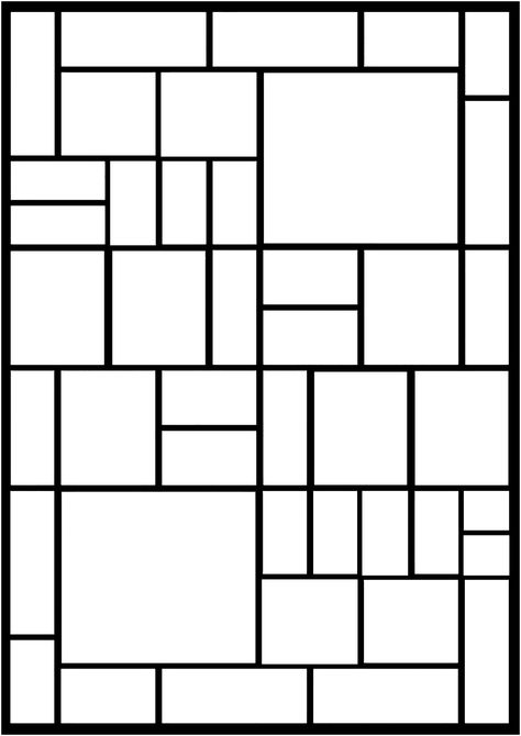 Coloring inspired by the geometric works of the painter Piet Mondrian - JustColor.net : Free adult printable coloring pages Pop Art Coloring Pages Free Printable, Piet Mondrian For Kids, Music Inspired Paintings, Mondrian Art For Kids, Mondrian Pattern, Mondrian Kids, Mondrian Art Projects, Piet Mondrian Artwork, Piet Mondrian Art