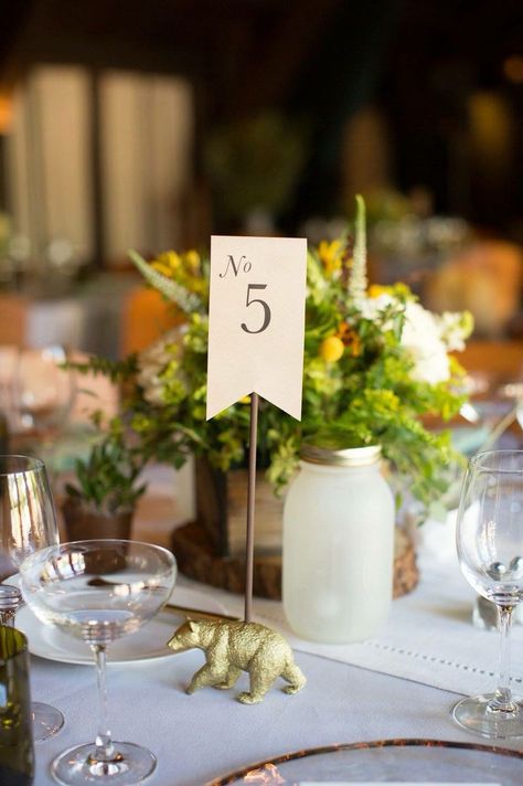 Wedding Table Number Ideas, Unique Table Numbers Wedding, Table Number Ideas, Wedding Table Display, Table Numbers Wedding Diy, Wedding Table Number Holders, Diy Table Numbers, Number Ideas, Gold Table Numbers