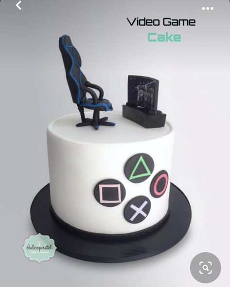 18th Birthday Cake For Guys, Ps4 Cake, Video Game Cake, Playstation Cake, Xbox Cake, Game Cake, Video Game Cakes, Mini Torte, Funny Birthday Cakes