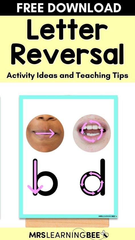 Are you looking for effective ways to help your students learn correct letter formations? Letter reversal issues and letter confusions are a common struggle for young children when they are learning to read and write, but with the right tools, we can help them to master this critical skill. I'm here to provide you with effective strategies to manage letter reversals. B And D Reversals, Letter Reversal Activities, Letter Reversal Worksheets, Kindergarten Phonics Activities, Kindergarten Writing Activities, B And D, Fun Lesson Plans, Letter Reversals, Improve Writing Skills