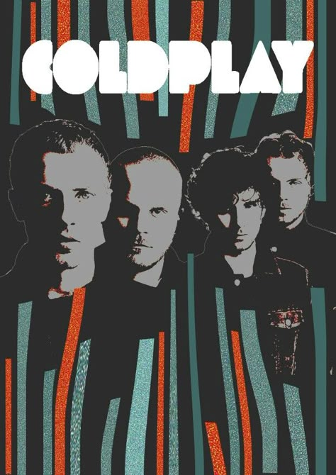 Coldplay poster Photoshop version:) Coldplay Vintage Poster, Coldplay Poster Aesthetic, Coldplay Prints, Coldplay Aesthetic, Coldplay Poster, Coldplay Band, Coldplay Music, Coldplay Concert, Play Poster