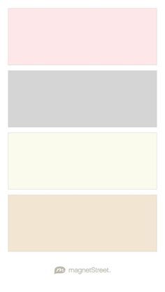 Pale pink, ivory, and gold and silver color palette. (Also lavender, not shown) Pink And Silver Color Palette, Logo Palette, Girls Bedroom Grey, Lavender Color Palette, Mum Wedding, Silver Color Palette, Calendar Magnets, Gray Wedding Colors, Custom Refrigerator