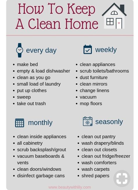 How To Keep A Clean Home Checklist, Deep Cleaning House Checklist For Maid, Clean Home Happy Home Cleaning Schedule, Full House Deep Cleaning Checklist, Professional House Cleaning Checklist Free Printable, Cleaning Your House, Cleaning Baseboards, Deep Cleaning House, Cleaning Out Closet