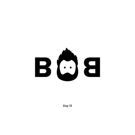 PROMT - barber logo - NAME - Bob The Barber - IDEA - fun logo based on reflection (turn upside down) Bhai Logo, Bob Logo, Barber Logo, Fun Logo, The Barber, Lord Shiva Hd Images, Name Tattoo Designs, Name Tattoo, Logo Ideas