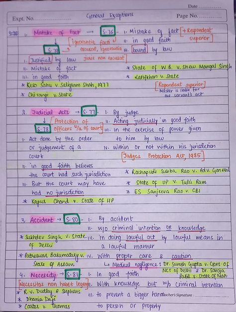 In this pin, I've covered general exceptions given under Indian Penal Code. This is the 1st part of the general exceptions in which I've briefly explaines from S. 76 to S. 81 along with the case laws. I've made these notes for your last minute preparation for your law school exam which are very easy to understand.
Happy learning! Family Law Study Notes, How To Make Law Notes, Hindu Law Notes, Legal Studies Notes, Notes For Law Students, Indian Law Notes Aesthetic, Law Notes Ideas, Lawyer Study Notes, Law School Notes Organization