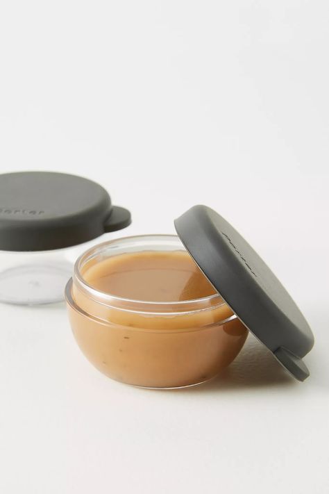 W&P Glass Porter Salad Dressing Containers, Set of 2 | Anthropologie Dressing Containers, Salad Dressing Container, Silicone Lid, Container Set, Kitchen Collection, Utensil Set, Kitchen Stuff, Glass Containers, Salad Dressing