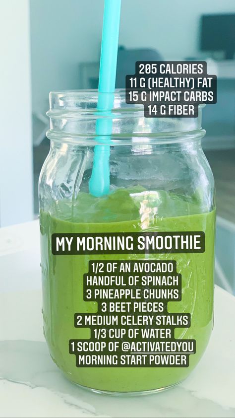 This smoothie gives a great energy boost in the morning and keeps you full well until lunch with 11 g of fiber! Almost 1000 mg of potassium and lots of other goodies. Great to add your other powdered supplements to like collagen. Dairy and gluten free. Collagen Smoothie, Dairy And Gluten Free, Morning Start, Morning Smoothie, Energy Boost, Green Smoothie, Vitamin Water Bottle, Boost Energy, Eating Well