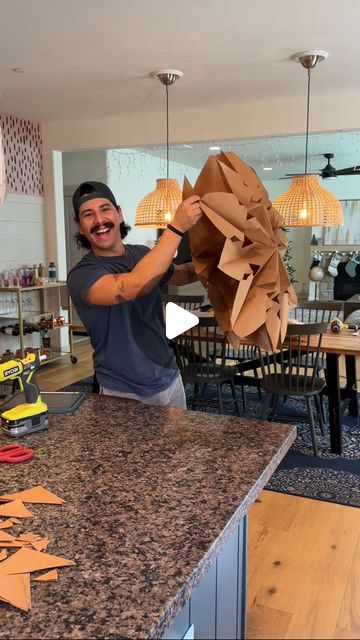 84K views · 5.4K likes | Kyle Ortiz on Instagram: "Follow me for more DIY projects!

GIANT paper Snowflakes ❄️ 

I went to the store a couple weeks ago and when I was checking out, I realized they were bagging their groceries with these giant paper bags. I immediately knew I needed to take them home and turn them into mega snowflakes. 

It worked. @thekwendyhome would be proud. 

‼️Fair warning: they are comically large and not very practical. 

@krogerco hit me up for a collab cuz you saved Christmas. 

#DIY #Christmas #papercrafts" Wall Christmas Tree Paper, Large Snowflakes Diy Outdoor, Large Space Christmas Decorations, Christmas Giant Decorations, Big Christmas Crafts, Diy Hanging Snowflakes, Large Paper Christmas Decorations, Diy Couple Crafts Projects, Christmas Decorating Contest Ideas