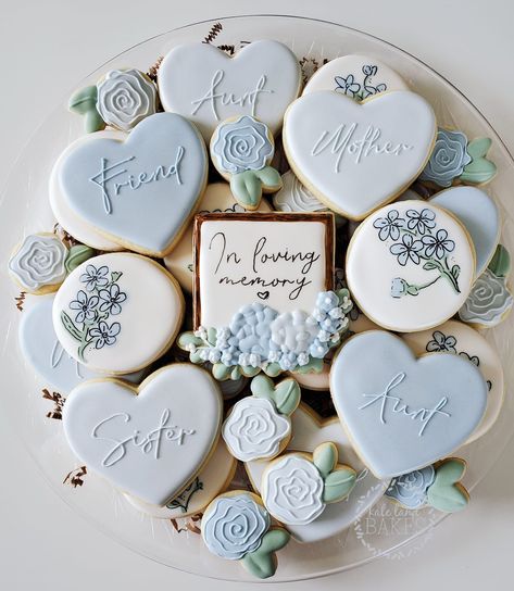 In Loving Memory Cookies, Bereavement Cookies Decorated, Cookies For Memorial Service, Celebration Of Life Cookies Decorated, In Loving Memory Cookies Decorated, Thinking Of You Cookies Decorated, Memorial Cookies Decorated, Celebration Of Life Cookies, Sympathy Cookies