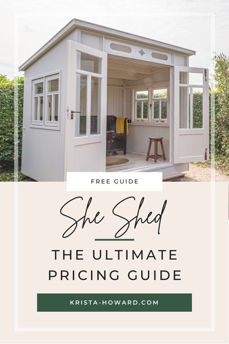 Ultimate She Shed, She Shed Design Plans, How To Build A She Shed, She Shed Floor Plans, She Shed Plans Diy, Diy She Shed Cheap, She Sheds Ideas Backyard Retreat, Cheap She Shed Ideas, She Shed Exterior Ideas