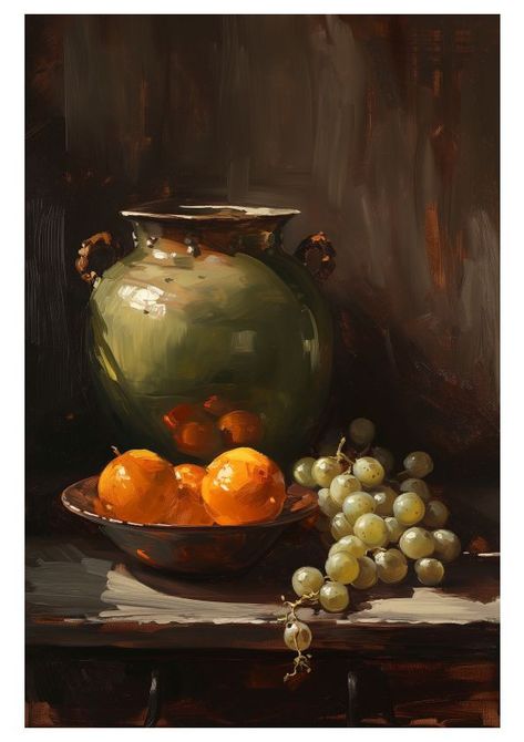 Old Still Life Paintings, Impressionist Still Life Paintings, Still Lives Painting, Moody Still Life Painting, Christmas Still Life Painting, Oil Paint Still Life, Oil Still Life Painting, Still Life Art Reference, Still Life Set Up