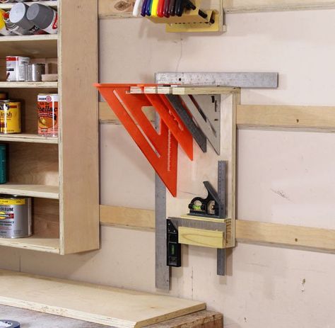 French Cleat Storage, Overhead Garage Storage, Woodworking Storage, Tool Storage Diy, French Cleat, Diy Garage Storage, Workshop Organization, Diy Workshop, Garage Storage Organization