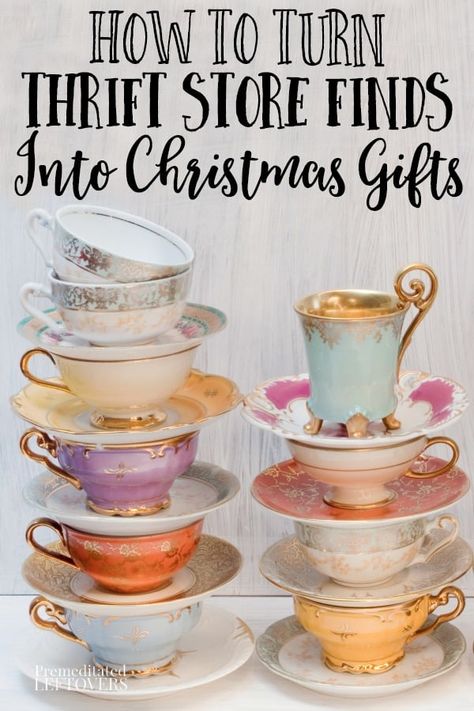 The thrift store is full of all kinds of gifts if you are creative and know what to look for! Here are some thrift store Christmas gift ideas that make creative and memorable gifts. Upcycle thrift store finds and easy make homemade Christmas gifts for the people on your list this year. Lots of frugal DIY gift ideas! Upcycling, Thrift Store Christmas, Upcycle Thrift Store Finds, Frugal Christmas Gifts, Diy Gifts To Make, Easy Homemade Gifts, Frugal Christmas, Christmas Gifts Ideas, Thrift Store Diy