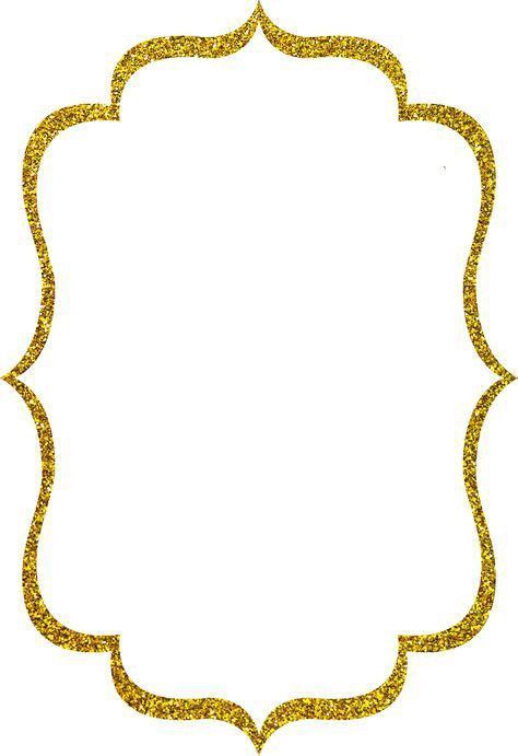 Glitter Frame, Unicorn Invitations, Borders And Frames, Borders For Paper, Clip Art Borders, Unicorn Birthday Parties, Unicorn Birthday, Unicorn Party, Gold Frame